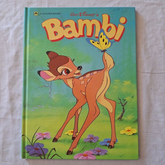 2 Disney Bambi 1984 Fragrant Forest 1975 Scratch Sniff Golden Vintage Book Lot - Picture 4 of 12